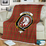 Plaid Blanket Hepburn Modern Clan Crest Badge Tartan Blanket Scottish Green Plaid Throw Blanket Tartan Plaid Fleece Blanket