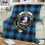 Plaid Blanket Home Ancient Clan Crest Badge Tartan Blanket Scottish Green Plaid Throw Blanket Tartan Plaid Fleece Blanket