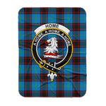 Plaid Blanket Home Ancient Clan Crest Badge Tartan Blanket Scottish Green Plaid Throw Blanket Tartan Plaid Sherpa Blanket - Scotstee Shop
