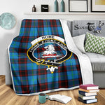 Plaid Blanket Home Ancient Clan Crest Badge Tartan Blanket Scottish Green Plaid Throw Blanket Tartan Plaid Sherpa Blanket - Scotstee Shop