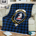 Plaid Blanket Home Hume Clan Crest Badge Tartan Blanket Scottish Green Plaid Throw Blanket Tartan Plaid Fleece Blanket