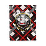 Plaid Blanket Home Plaid Clan Crest Badge Tartan Blanket Scottish Green Plaid Throw Blanket Tartan Plaid Fleece Blanket
