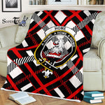 Plaid Blanket Home Plaid Clan Crest Badge Tartan Blanket Scottish Green Plaid Throw Blanket Tartan Plaid Fleece Blanket