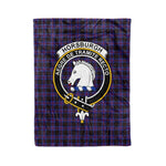 Plaid Blanket Horsburgh Clan Crest Badge Tartan Blanket Scottish Green Plaid Throw Blanket Tartan Plaid Fleece Blanket