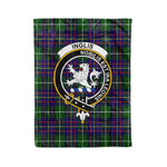 Plaid Blanket Inglis Modern Clan Crest Badge Tartan Blanket Scottish Green Plaid Throw Blanket Tartan Plaid Fleece Blanket