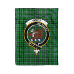 Plaid Blanket Innes Hunting Clan Crest Badge Tartan Blanket Scottish Green Plaid Throw Blanket Tartan Plaid Fleece Blanket