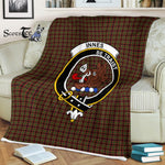 Plaid Blanket Innes Of Cowie Clan Crest Badge Tartan Blanket Scottish Green Plaid Throw Blanket Tartan Plaid Fleece Blanket