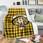 Plaid Blanket Jardine Yellow Clan Crest Badge Tartan Blanket Scottish Green Plaid Throw Blanket Tartan Plaid Fleece Blanket
