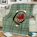 Plaid Blanket Kelly Clan Crest Badge Tartan Blanket Scottish Green Plaid Throw Blanket Tartan Plaid Fleece Blanket
