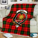 Plaid Blanket Kerr Modern Clan Crest Badge Tartan Blanket Scottish Green Plaid Throw Blanket Tartan Plaid Fleece Blanket