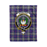 Plaid Blanket Kinnaird Clan Crest Badge Tartan Blanket Scottish Green Plaid Throw Blanket Tartan Plaid Fleece Blanket