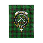 Plaid Blanket Kinnear Clan Crest Badge Tartan Blanket Scottish Green Plaid Throw Blanket Tartan Plaid Fleece Blanket