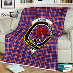 Plaid Blanket Laing Of Archiestown Clan Crest Badge Tartan Blanket Scottish Plaid Throw Blanket Tartan Plaid Fleece Blanket