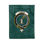 Plaid Blanket Lammie Clan Crest Badge Tartan Blanket Scottish Plaid Throw Blanket Tartan Plaid Fleece Blanket