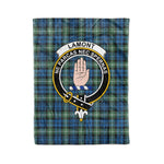 Plaid Blanket Lamont Ancient Clan Crest Badge Tartan Blanket Scottish Plaid Throw Blanket Tartan Plaid Fleece Blanket