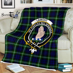 Plaid Blanket Lamont Modern Clan Crest Badge Tartan Blanket Scottish Plaid Throw Blanket Tartan Plaid Fleece Blanket