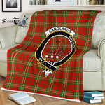 Plaid Blanket Langlands Clan Crest Badge Tartan Blanket Scottish Plaid Throw Blanket Tartan Plaid Fleece Blanket