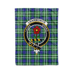 Plaid Blanket Learmonth Clan Crest Badge Tartan Blanket Scottish Plaid Throw Blanket Tartan Plaid Fleece Blanket