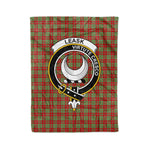 Plaid Blanket Leask Modern Clan Crest Badge Tartan Blanket Scottish Plaid Throw Blanket Tartan Plaid Fleece Blanket