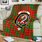 Plaid Blanket Lennox Clan Crest Badge Tartan Blanket Scottish Plaid Throw Blanket Tartan Plaid Fleece Blanket
