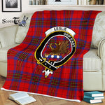 Plaid Blanket Leslie Modern Clan Crest Badge Tartan Blanket Scottish Plaid Throw Blanket Tartan Plaid Fleece Blanket