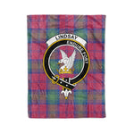 Plaid Blanket Lindsay Ancient Clan Crest Badge Tartan Blanket Scottish Plaid Throw Blanket Tartan Plaid Fleece Blanket