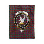 Plaid Blanket Lindsay Clan Crest Badge Tartan Blanket Scottish Plaid Throw Blanket Tartan Plaid Fleece Blanket