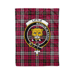 Plaid Blanket Little Clan Crest Badge Tartan Blanket Scottish Plaid Throw Blanket Tartan Plaid Fleece Blanket