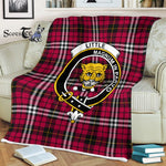 Plaid Blanket Little Clan Crest Badge Tartan Blanket Scottish Plaid Throw Blanket Tartan Plaid Fleece Blanket
