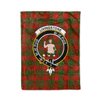 Plaid Blanket Livingstone Clan Crest Badge Tartan Blanket Scottish Plaid Throw Blanket Tartan Plaid Fleece Blanket