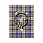 Plaid Blanket Livingstone Dress Clan Crest Badge Tartan Blanket Scottish Plaid Throw Blanket Tartan Plaid Fleece Blanket