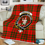 Plaid Blanket Livingstone Modern Clan Crest Badge Tartan Blanket Scottish Plaid Throw Blanket Tartan Plaid Fleece Blanket