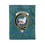 Plaid Blanket Lockhart Ancient Clan Crest Badge Tartan Blanket Scottish Plaid Throw Blanket Tartan Plaid Fleece Blanket