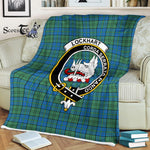 Plaid Blanket Lockhart Ancient Clan Crest Badge Tartan Blanket Scottish Plaid Throw Blanket Tartan Plaid Fleece Blanket