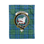 Plaid Blanket Lockhart Clan Crest Badge Tartan Blanket Scottish Plaid Throw Blanket Tartan Plaid Fleece Blanket