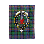 Plaid Blanket Logan Ancient Clan Crest Badge Tartan Blanket Scottish Plaid Throw Blanket Tartan Plaid Fleece Blanket