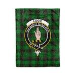 Plaid Blanket Logie Clan Crest Badge Tartan Blanket Scottish Plaid Throw Blanket Tartan Plaid Fleece Blanket