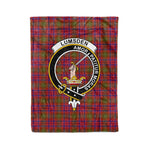 Plaid Blanket Lumsden Clan Crest Badge Tartan Blanket Scottish Plaid Throw Blanket Tartan Plaid Fleece Blanket