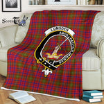 Plaid Blanket Lumsden Clan Crest Badge Tartan Blanket Scottish Plaid Throw Blanket Tartan Plaid Fleece Blanket