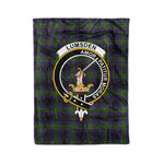 Plaid Blanket Lumsden Hunting Clan Crest Badge Tartan Blanket Scottish Plaid Throw Blanket Tartan Plaid Fleece Blanket