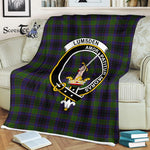 Plaid Blanket Lumsden Hunting Clan Crest Badge Tartan Blanket Scottish Plaid Throw Blanket Tartan Plaid Fleece Blanket