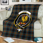 Plaid Blanket Lyle Clan Crest Badge Tartan Blanket Scottish Plaid Throw Blanket Tartan Plaid Fleece Blanket