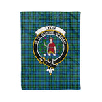 Plaid Blanket Lyon Clan Crest Badge Tartan Blanket Scottish Plaid Throw Blanket Tartan Plaid Fleece Blanket