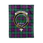 Plaid Blanket MacArthur Milton Clan Crest Badge Tartan Blanket Scottish Plaid Throw Blanket Tartan Plaid Fleece Blanket