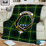 Plaid Blanket MacArthur Modern Clan Crest Badge Tartan Blanket Scottish Plaid Throw Blanket Tartan Plaid Fleece Blanket
