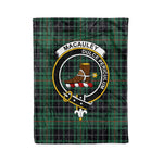 Plaid Blanket MacAulay Hunting Ancient Clan Crest Badge Tartan Blanket Scottish Plaid Throw Blanket - Scotstee Shop