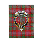 Plaid Blanket MacBain Clan Crest Badge Tartan Blanket Scottish Plaid Throw Blanket Tartan Plaid Fleece Blanket