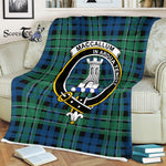 Plaid Blanket MacCallum Ancient Clan Crest Badge Tartan Blanket Scottish Plaid Throw Blanket Tartan Plaid Fleece Blanket