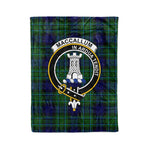 Plaid Blanket MacCallum Modern Clan Crest Badge Tartan Blanket Scottish Plaid Throw Blanket Tartan Plaid Fleece Blanket
