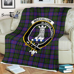 Plaid Blanket MacCallum Of Berwick Clan Crest Badge Tartan Blanket Scottish Plaid Throw Blanket Tartan Plaid Fleece Blanket